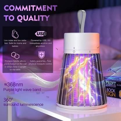 USB Electric Mosquito Killer Lamp | Silent Indoor Bug Zapper with UV Light – Safe & Portable Insect Trap